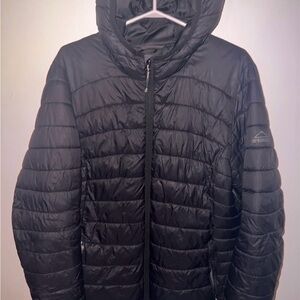 Women's Black McKinley Quilted Hooded Puffer Coat